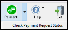 Payments icon > Check Payment Request Status